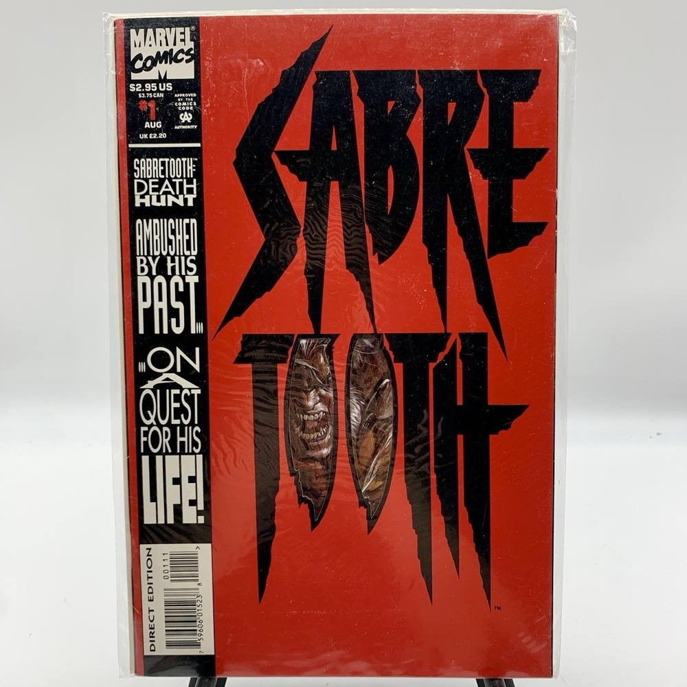 Sabretooth Death Hunt No. 1 Marvel 1993 X-Men Bagged And Boarded